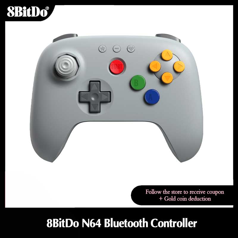 Board Game Android - Controle Bluetooth 8BitDo Cinza N64 para