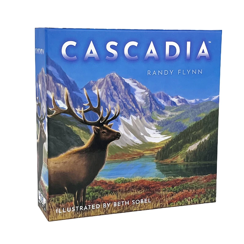 Board Game Catan - Jogo de Tabuleiro Cascadia LANDMARKS, Conjunto