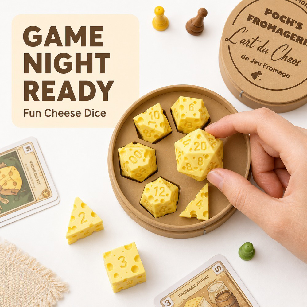 Conjunto De Dados De Queijo Ir - Board Game Live avaliação e preço